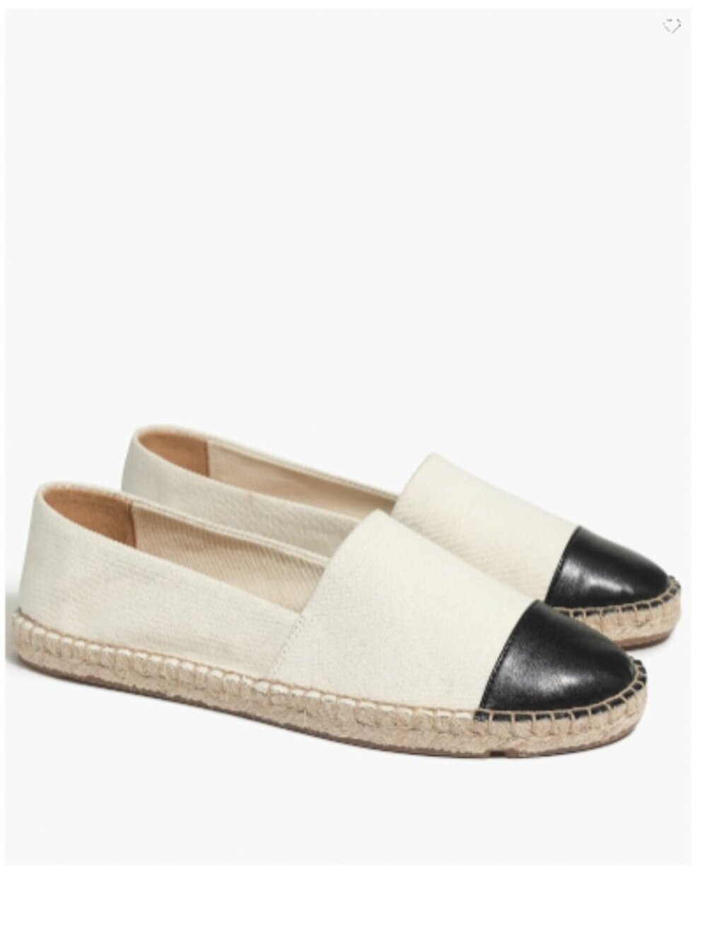 Canvas Cap-Toe Slip-On Espadrilles